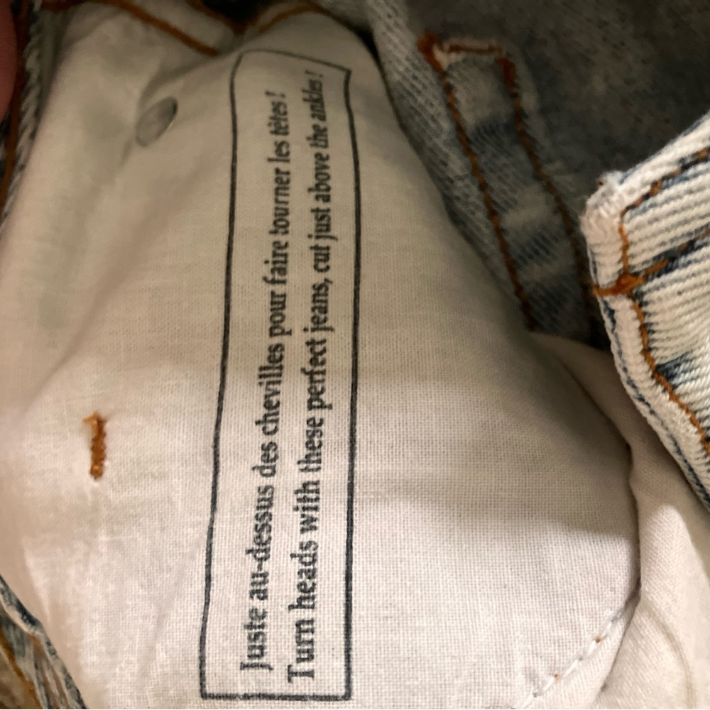 Sezane Le-Crop Light Wash Straight-Leg Jeans Size 6 - Picture 5 of 16